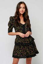 Load image into Gallery viewer, Womens Black Lace Trim Dress
