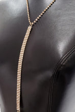 Load image into Gallery viewer, Womens Gold Rhinestones Body Chain 
