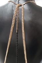 Load image into Gallery viewer, Womens Gold Rhinestones Body Chain 
