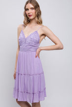 Load image into Gallery viewer, Womens Lavender Tiered Layer Dress
