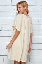 Load image into Gallery viewer, Womens Cream Comfortable Tunic Dress
