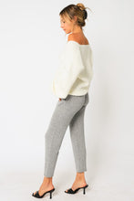 Load image into Gallery viewer, Womens Gray Knit Straight Pants
