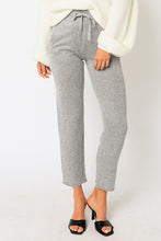 Load image into Gallery viewer, Womens Gray Cropped Straight Leg Lounge Pants
