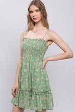 Load image into Gallery viewer, Womens Moss Spaghetti Straps Mini Dress
