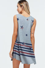 Load image into Gallery viewer, Womens Grey  Memorial Day Dress
