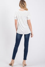 Load image into Gallery viewer, Womens Ivory Stretchy Top
