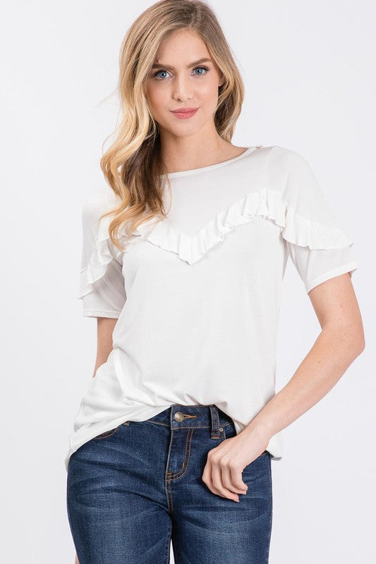 Womens front yoke line detail
