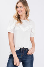 Load image into Gallery viewer, Womens Ivory Short Sleeve Shirt
