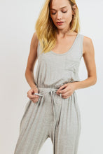 Load image into Gallery viewer, Womens Grey Sleeveless Soft Jumpsuit
