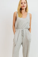 Load image into Gallery viewer, Womens Light Grey Side Pockets Jumpsuit
