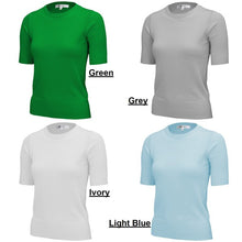 Load image into Gallery viewer, Womens Basic Short Sleeve Knit Top - Lovell Boutique
