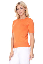 Load image into Gallery viewer, Womens Basic Short Sleeve Knit Top - Lovell Boutique
