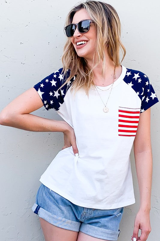 Womens American Flag Top - Lovell Boutique