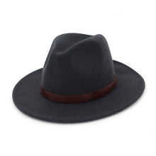 Load image into Gallery viewer, Women Dark Grey Panama Hat
