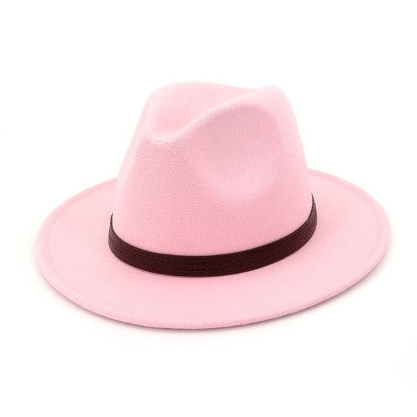 Women Pink Panama Hat