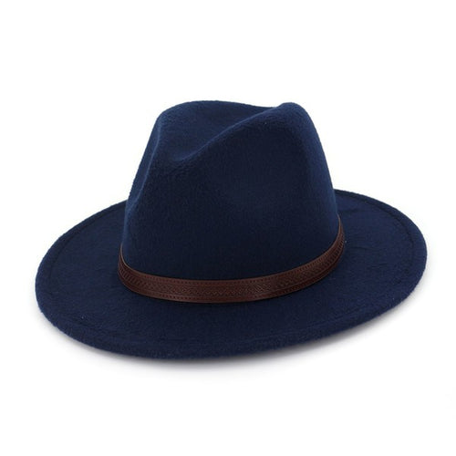Women Navy Panama Hat