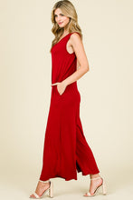 Load image into Gallery viewer, Ladies Casual Sleeveless Jumper Outfit with Side Pockets
