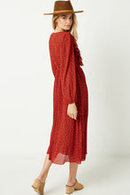 Load image into Gallery viewer, womens puff long sleeve midi dress
