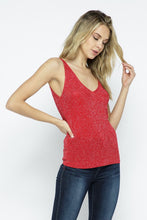 Load image into Gallery viewer, Womens Glitter Sleeveless Tank Top - Lovell Boutique
