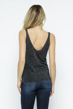 Load image into Gallery viewer, Womens Black Sparkle Sleeveless Tank top
