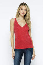 Load image into Gallery viewer, Womens Glitter Sleeveless Tank Top - Lovell Boutique
