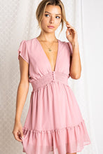Load image into Gallery viewer, Deep V-neck Mini Dress

