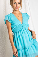 Load image into Gallery viewer, Deep V-neck Mini Dress
