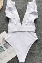 Load image into Gallery viewer, Womens White One Piece Swimsuit
