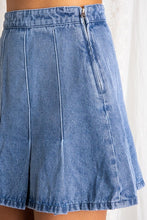 Load image into Gallery viewer, Womens Denim Light Wash Skirt
