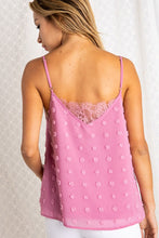 Load image into Gallery viewer, Womens Mauve Pink Pom Pom Cami Shirt - Lovell Boutique
