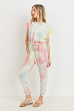 Load image into Gallery viewer, Tie Dye Short Sleeve Jumpsuit - Lovell Boutique
