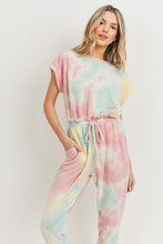 Load image into Gallery viewer, Tie Dye Short Sleeve Jumpsuit - Lovell Boutique
