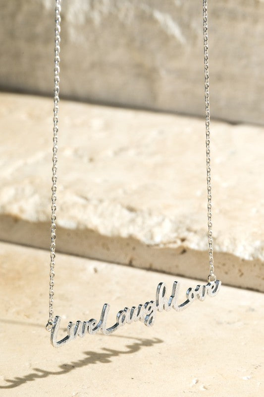 Live-Laugh-Love Chain Necklace