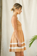 Load image into Gallery viewer, Womens camel mini dress
