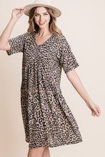 Load image into Gallery viewer, Womens Brown Animal Print Dress
