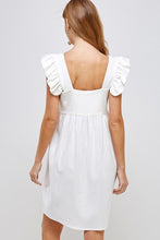 Load image into Gallery viewer, Womens Linen Square Neckline Dress
