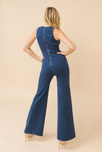 Load image into Gallery viewer, Madelyn Sleeveless Denim Jumpsuit
