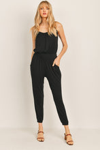Load image into Gallery viewer, Womens Black Tank Soft Jumpsuit
