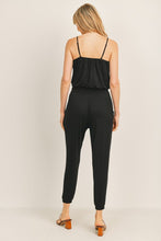 Load image into Gallery viewer, Womens Black Adjustable Straps Soft Jumpsuit
