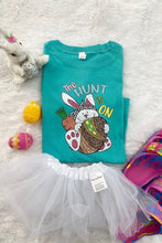 Load image into Gallery viewer, Girls Turquoise Easter Tee

