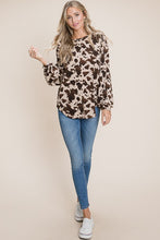 Load image into Gallery viewer, Womens Cow Print Shirt

