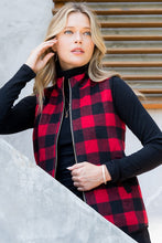 Load image into Gallery viewer, womens plaid vest
