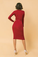 Load image into Gallery viewer, women bodycon sweater dress
