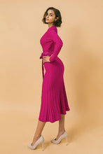 Load image into Gallery viewer, Long Sleeve Midi Sweater Dress
