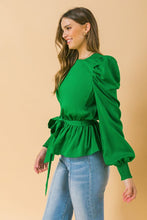 Load image into Gallery viewer, Womens Green Holiday Top

