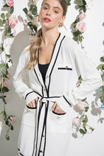 Load image into Gallery viewer, Womens White Gold Button Cardigan
