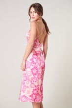 Load image into Gallery viewer, Womens Pink Open Back Midi Dress
