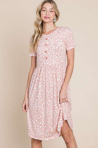 Womens Rose Soft Knit Dress