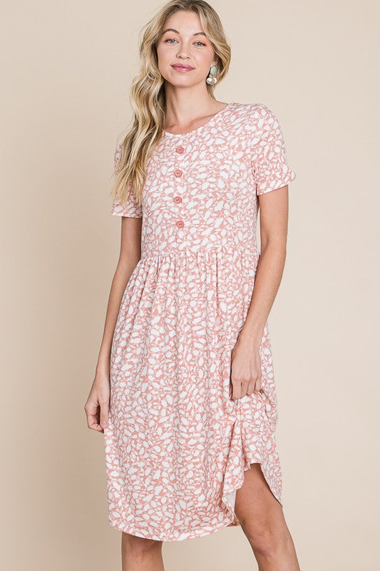 Womens Rose Soft Knit Dress