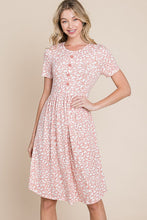 Load image into Gallery viewer, Womens Rose Short Sleeve Knit Dress
